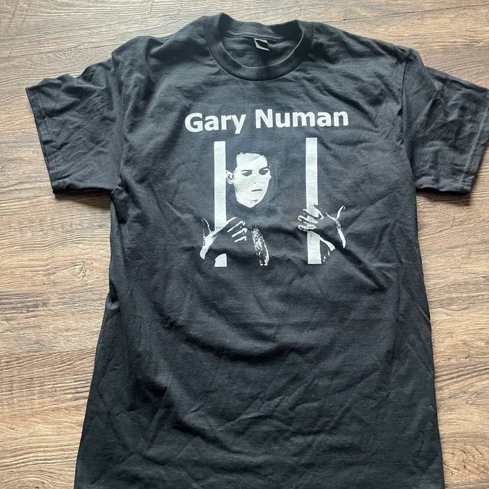 Gary Human Dark Wave Punk Black Graphic T-Shirt